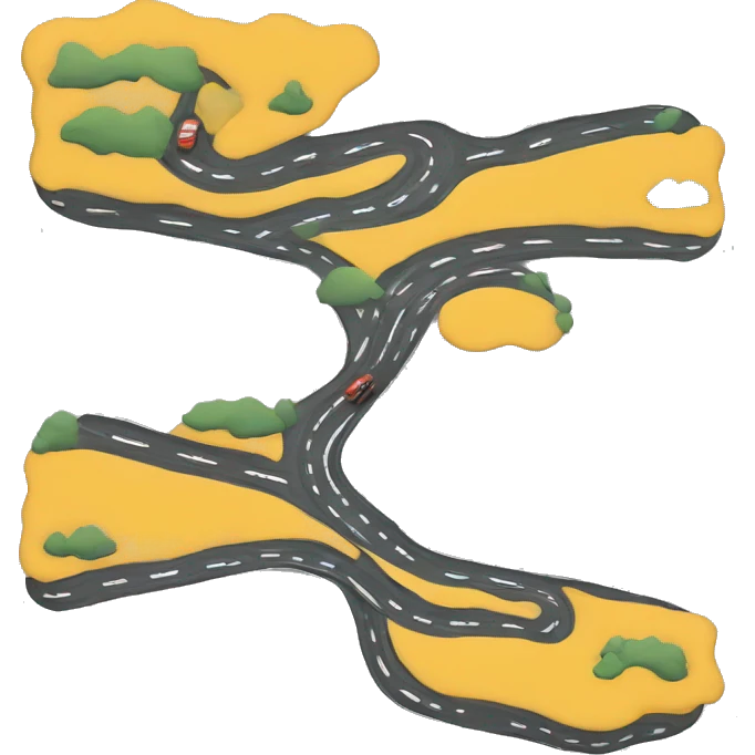 route en mauvaise état emoji