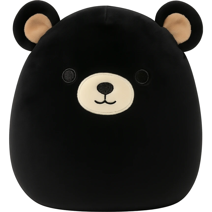 black bear squishmallow plushie emoji