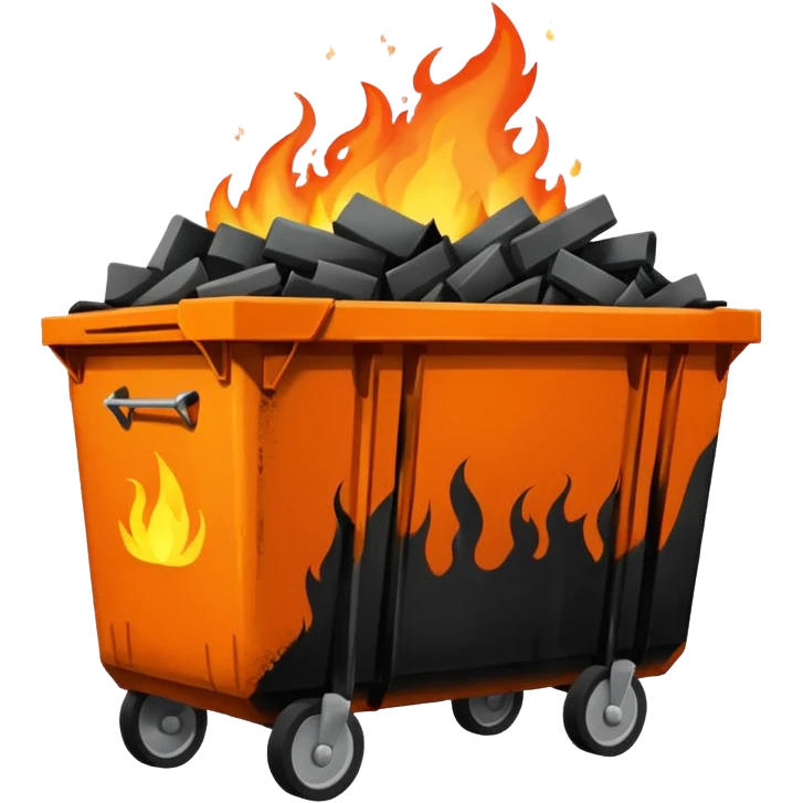 Dumpster fire emoji