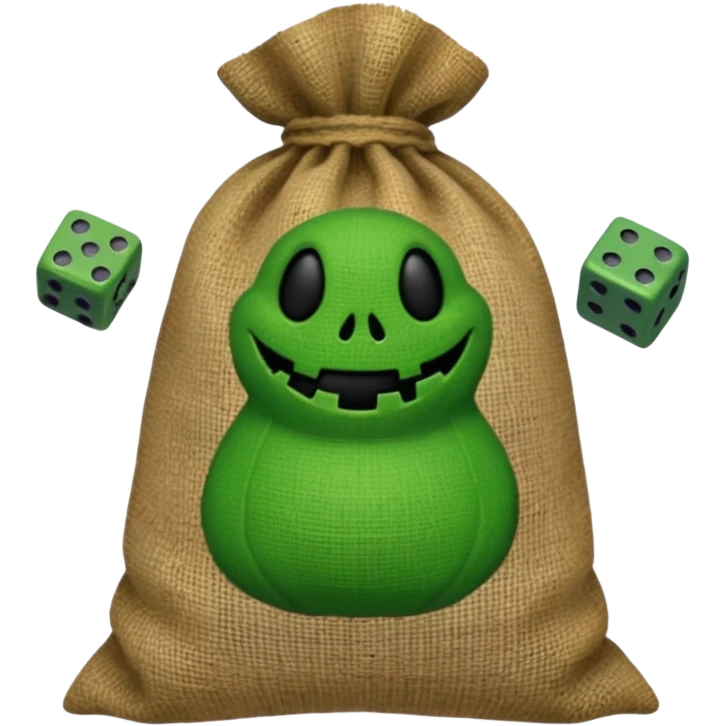 create Oogie boogie From nightmare before Christmas As Emojis that don’t already exists. emoji