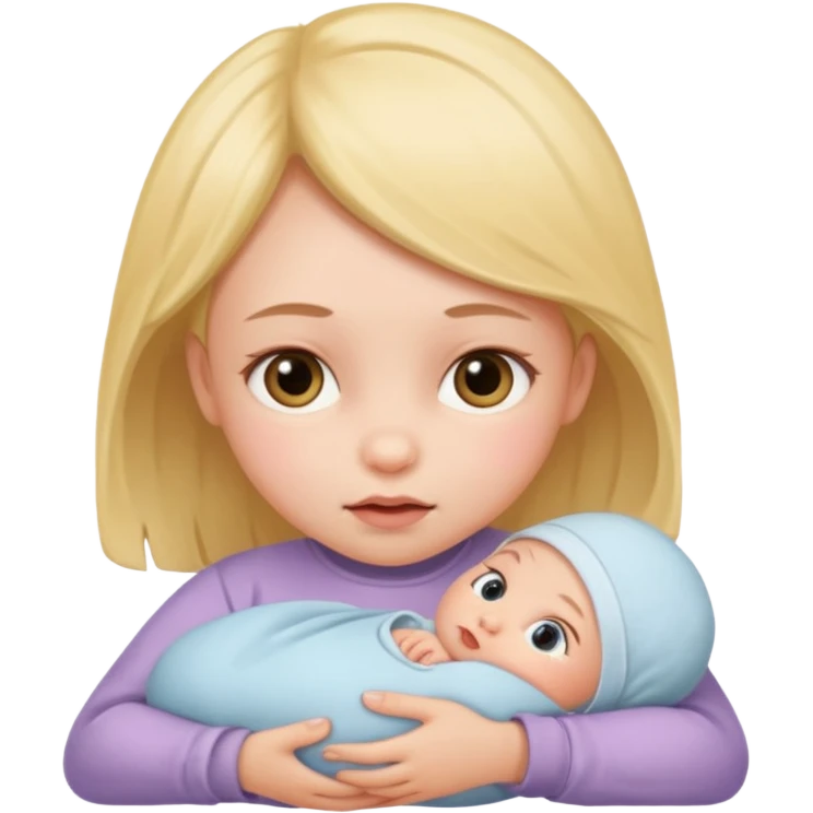 A newborn girl  emoji