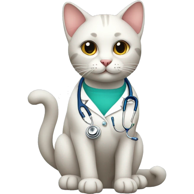 cat with stethoscope emoji