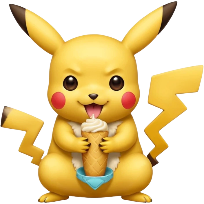 пікачу їсть, сидить, співає, танцює emoji