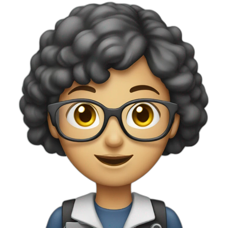 clerk girl with the dataphone emoji
