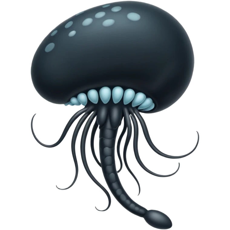 black spermatozoa emoji