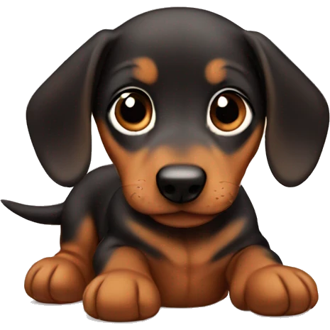 baby dashund emoji