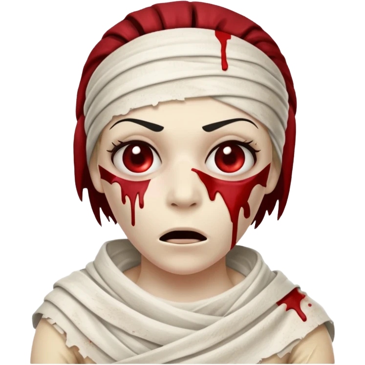 halloween mummy blood stains funny  emoji