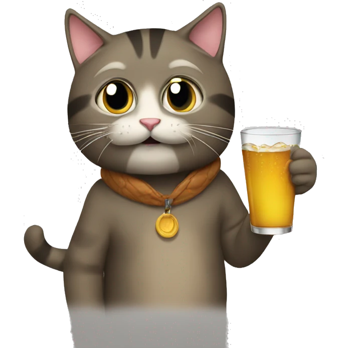 cat drinking bob emoji
