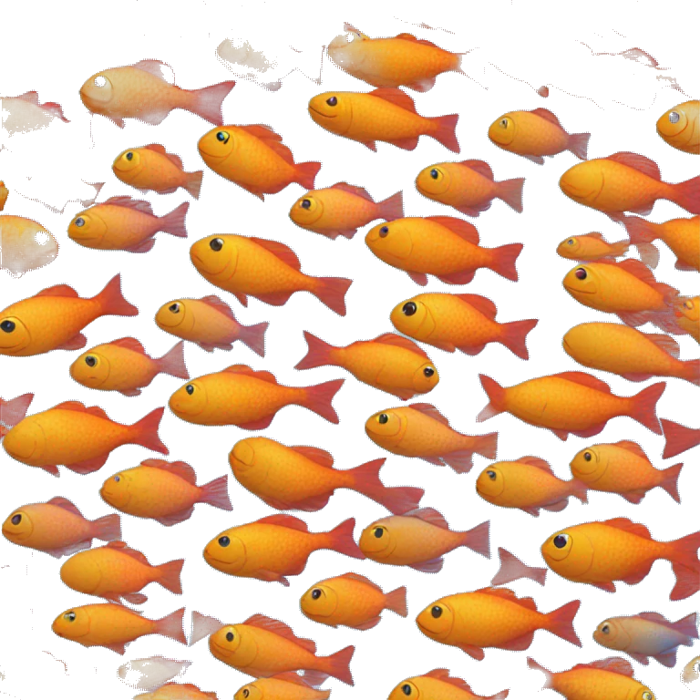 Colorful fish swimming in a blue sea  emoji