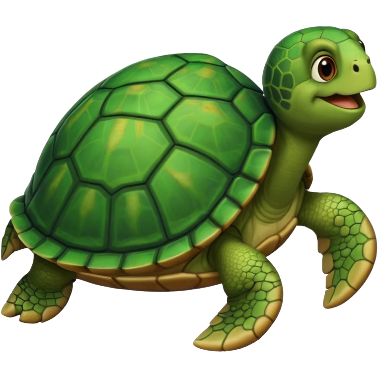 Turtle saying hi emoji