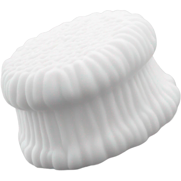 white body wash sponge  emoji
