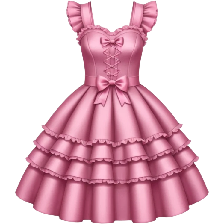 Lolita dress, glitter emoji