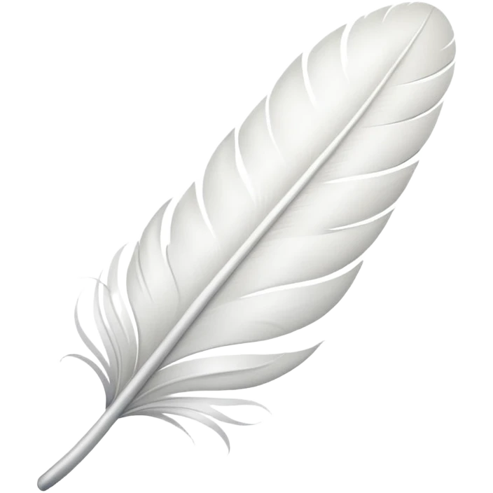 curved feather emoji