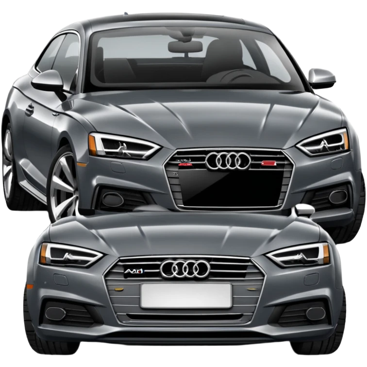 2019 dark grey Audi a5 coupe  emoji