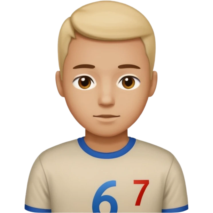 Person say 67 on  emoji