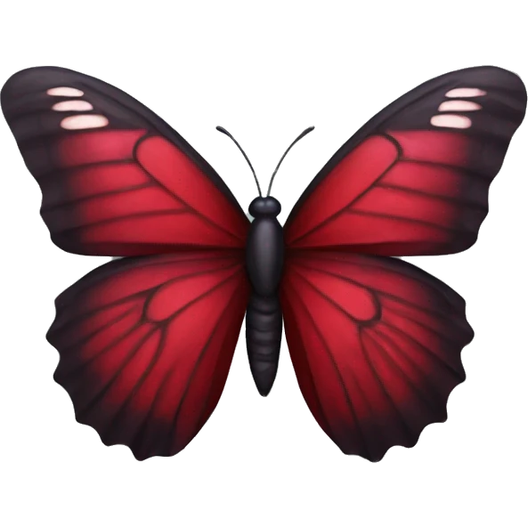 Dark red butterfly  emoji