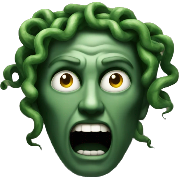 Medusa stone wall emoji