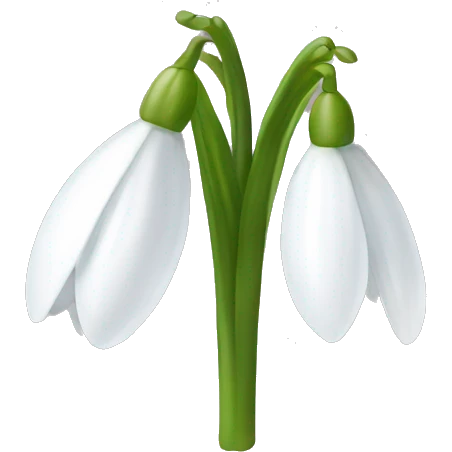 snowdrop emoji