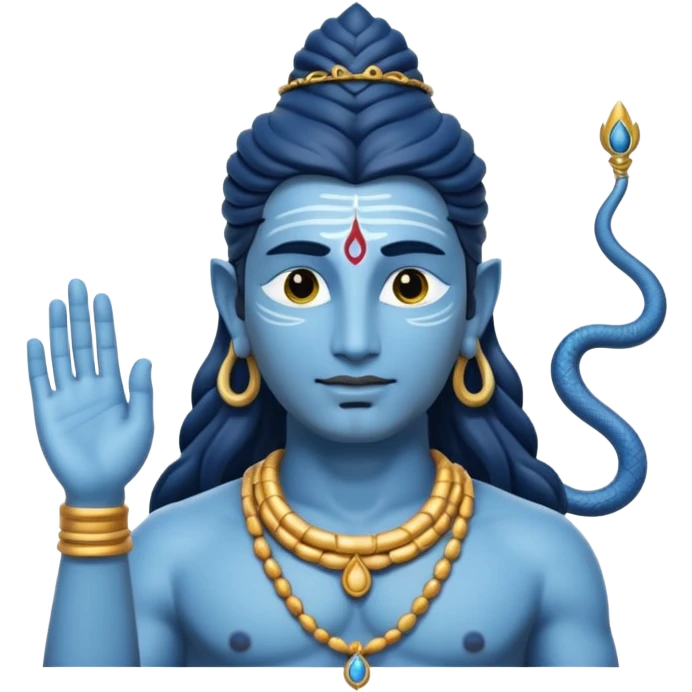 Made a emoji like lord Shiva's picture  emoji