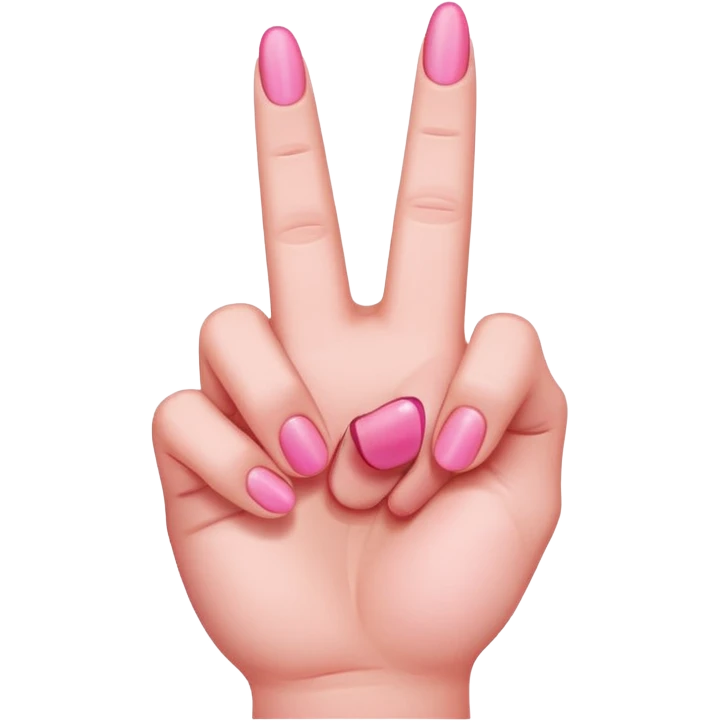 Pink middle finger  emoji