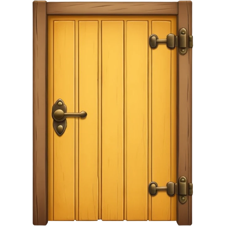 Winnie the Pooh locked wooden door emoji