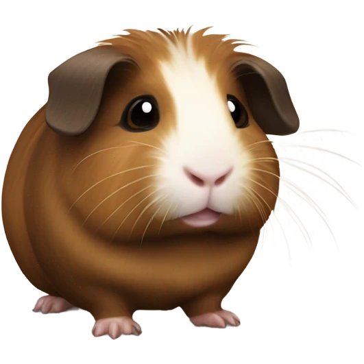 dark brown and brown guinea pig emoji