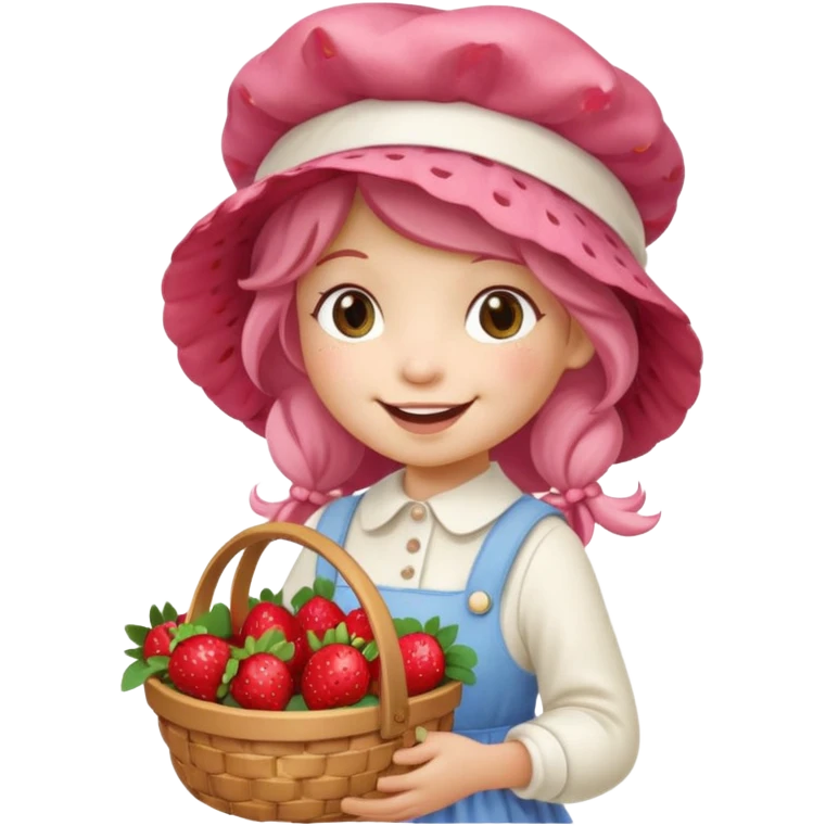 Strawberry shortcake character  emoji