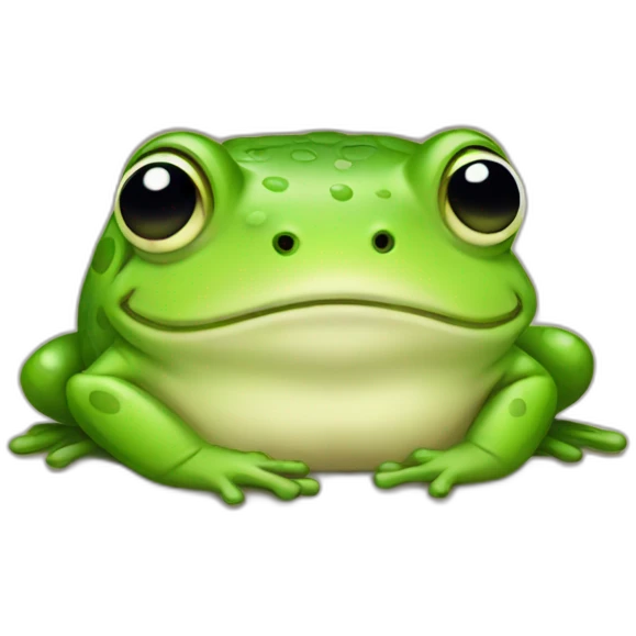 Sleepy frog emoji