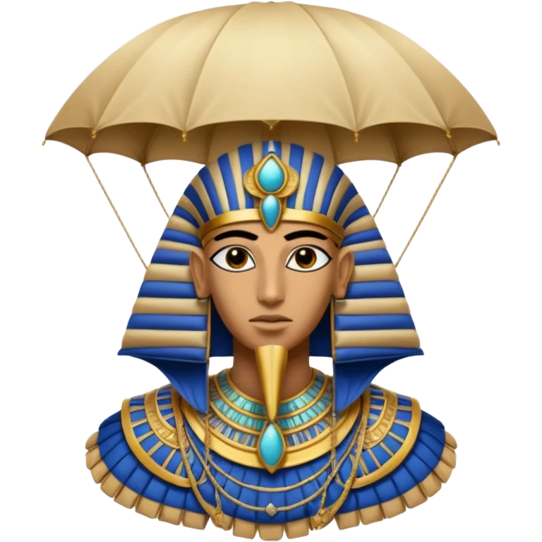 egyptian horus, parachute emoji