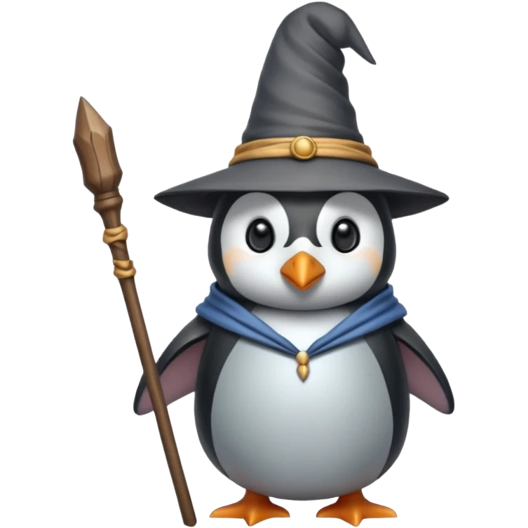 Penguin Wizard emoji