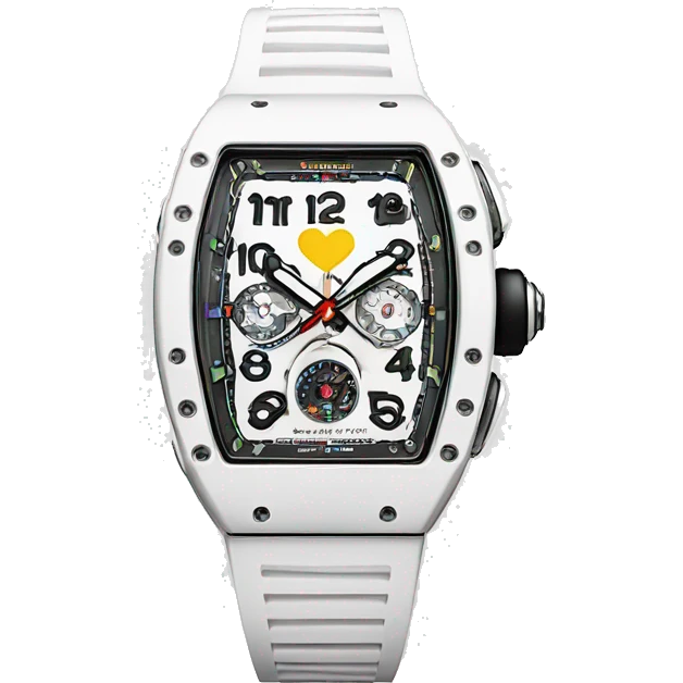 white watch Richard Mille emoji