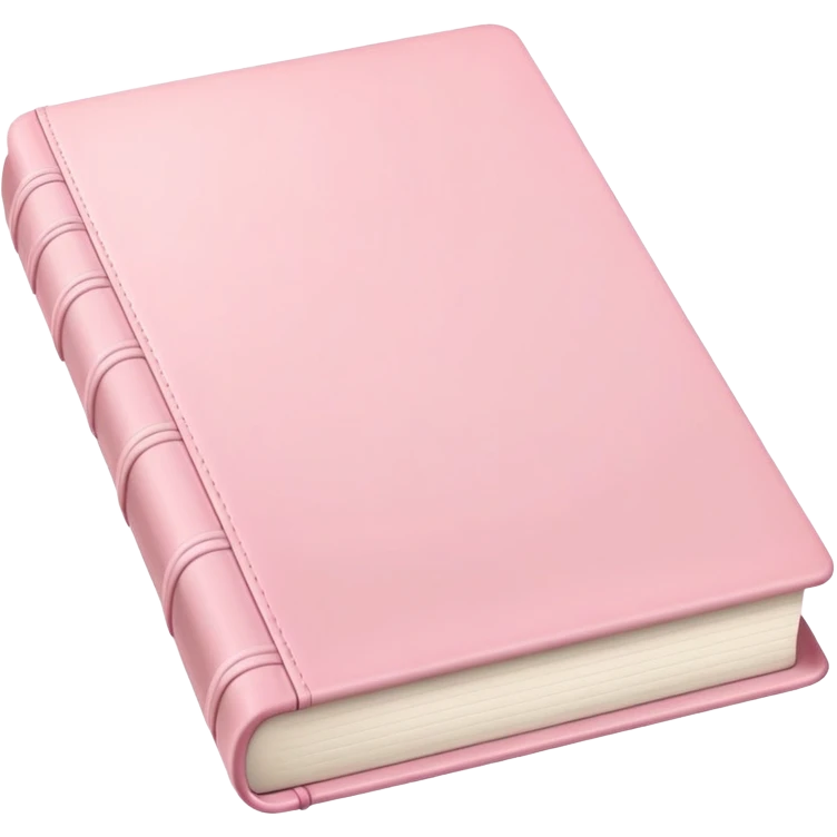 Pastel pink book emoji