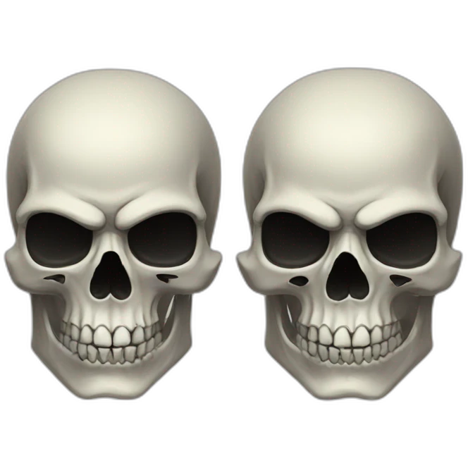 cool badass skull emoji