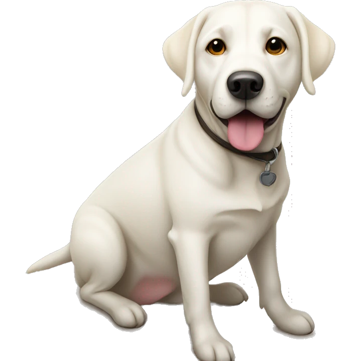 white lab dog emoji