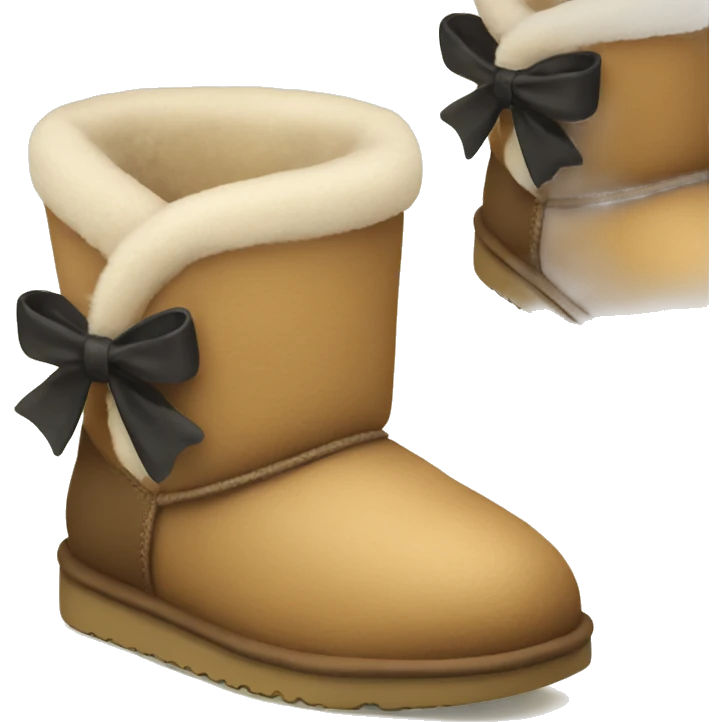 mini uggs with bows on back emoji