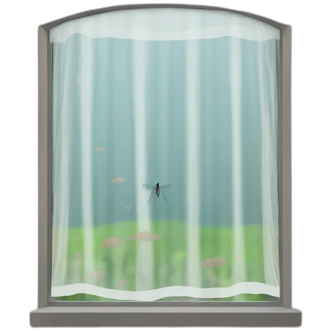 mosquito net on a window emoji