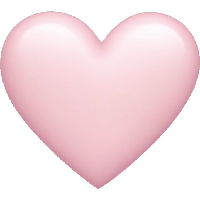 pastel pink heart emoji