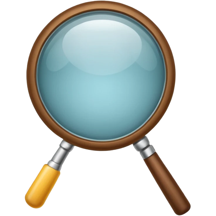 une loupe  emoji