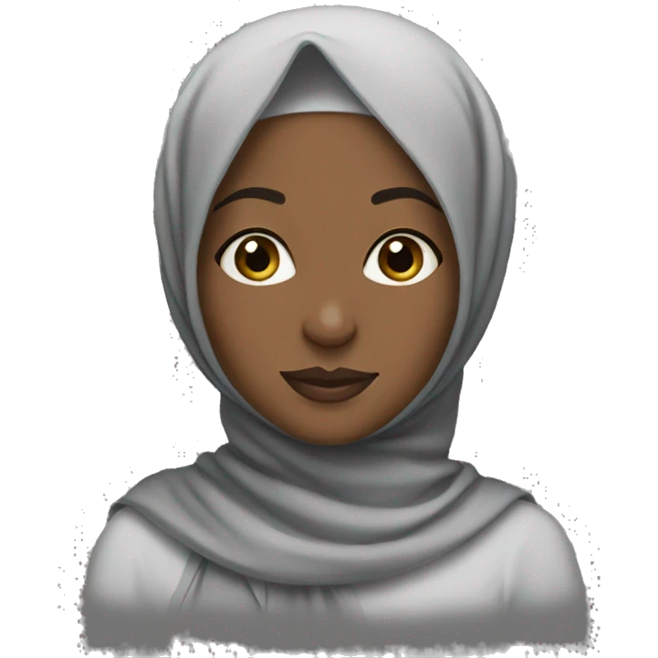Black French hijabi emoji