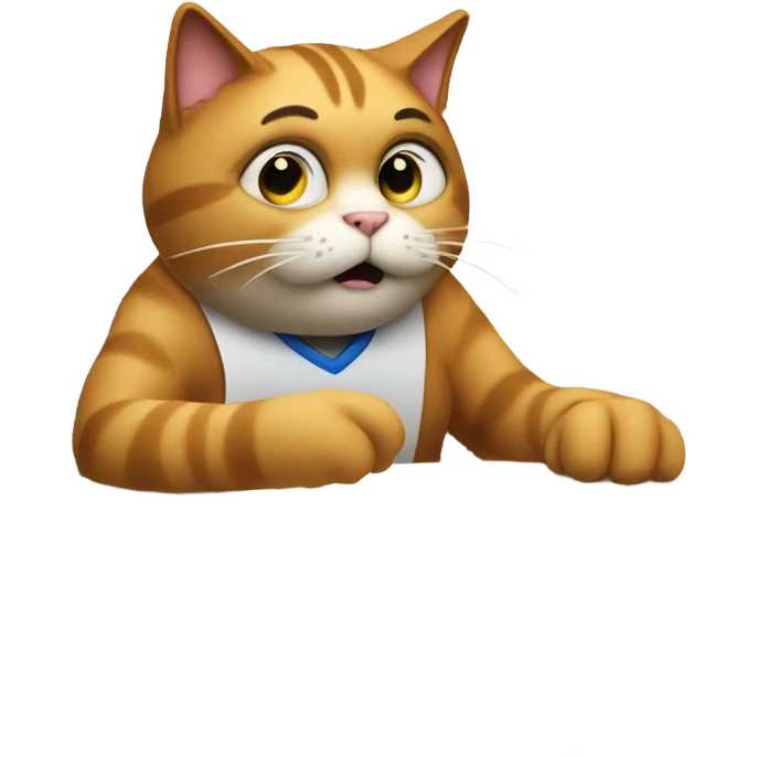 Cat failing chemistry quiz  emoji