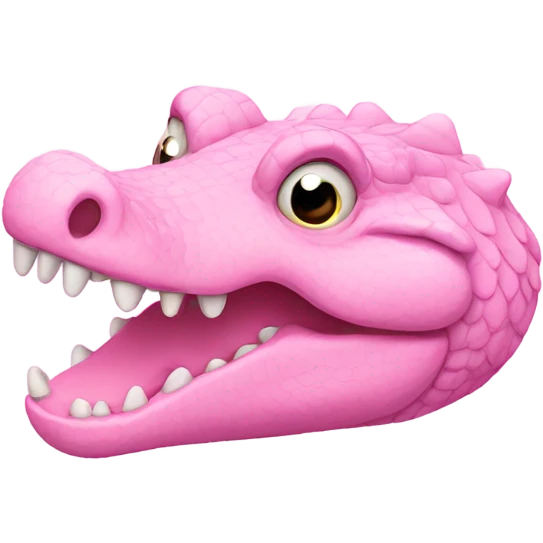 pastel pink crocodile emoji