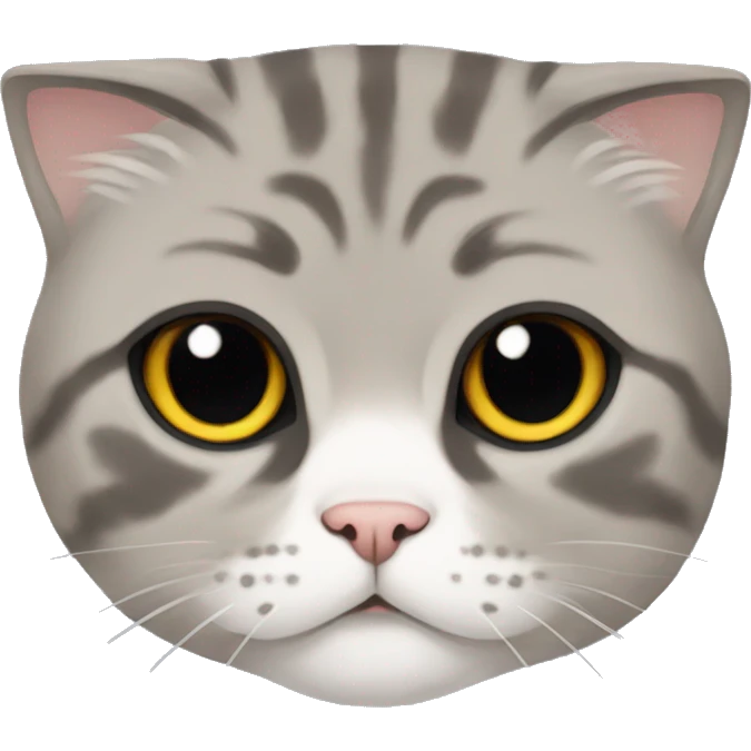 Scottish fold cat emoji