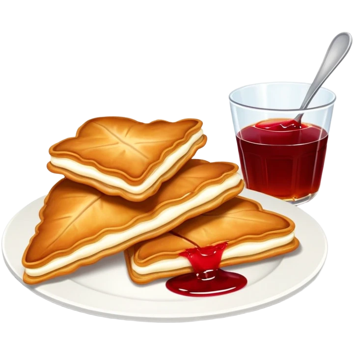 norwegian vafler with syltetøy emoji