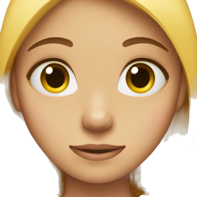 girl with hands across her face  emoji