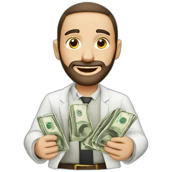 Jew with money emoji