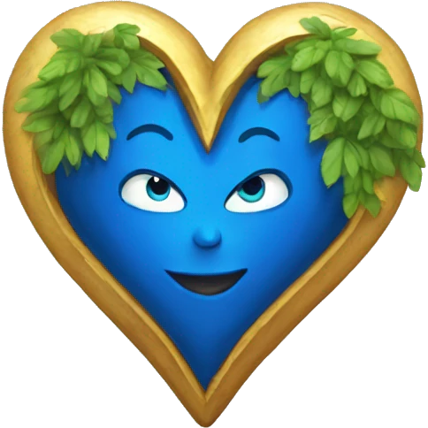 Corazon azul emoji