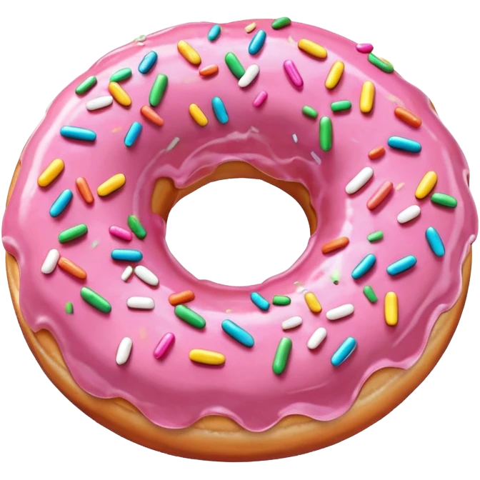 light pink donut emoji