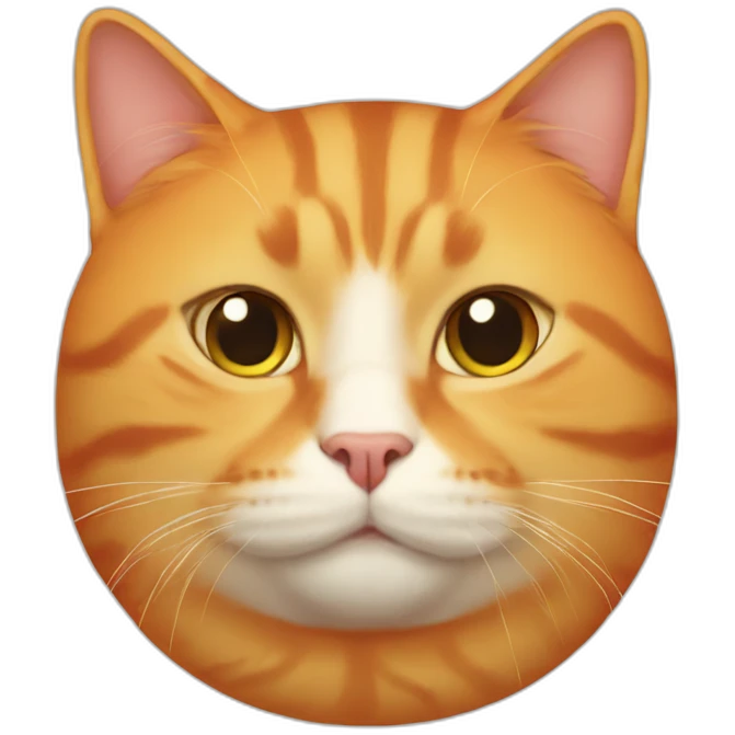 Fat-orange-cat emoji