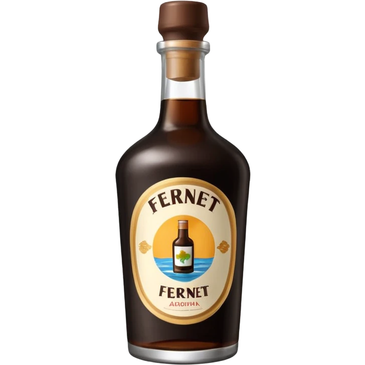 Fernet con botella cortada argentina emoji