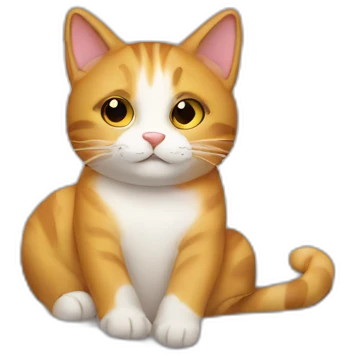 Cat in bed emoji